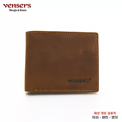 【vensers】小牛皮潮流個性皮夾(NB019901瘋馬皮短夾)