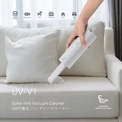 ONPRO UV─V1 迷你手持無線吹吸兩用吸塵器 無印白