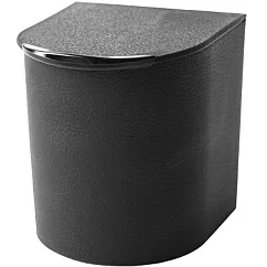 《八幡化成》抗菌附鏡收納盒 | 小物收納盒 首飾盒 戒指盒 飾品收納盒 - 黑