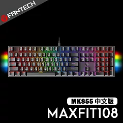 FANTECH MAXFIT108 RGB青軸機械式鍵盤(中文版)─黑