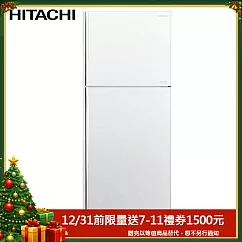 日立417公升變頻兩門冰箱RVX429 典雅白(PWH)