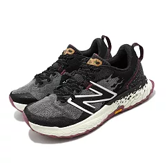 New Balance 越野跑鞋 Hierro V7 D Wide 女鞋 黑 奶油底 寬楦 NB WTHIERT7─D