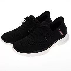 Skechers GO WALK 6 寬楦款 女休閒鞋─124568WBKHP US7.5 黑