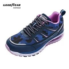 【GOODYEAR 固特異】動能─緩震運動鞋/女 透氣 機能鞋墊 耐磨 藍紫(GAWR22806) JP24 藍紫