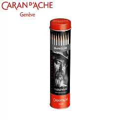 CARAN d&rsquo;ACHE GRAPHITE PENCIL專家級鐵桶素描鉛筆15入