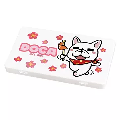 【Doca 豆卡頻道】隨身口罩收納盒 豆卡頻道 收納盒 零錢收納 發票收納 (18.4*10.4*1.5cm) 豆卡