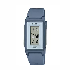 CASIO 卡西歐 LF─10WH 時尚簡約運動輕盈細長環保數字電子錶 粉藍─2D