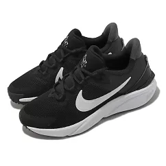 Nike 慢跑鞋 Star Runner 4 NN GS 大童 女鞋 黑 白 路跑 運動鞋 DX7615─001