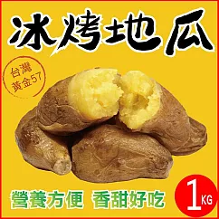 【田食原】新鮮黃金冰烤地瓜 1000g 冰心地瓜 解凍即食 冷凍番薯 減醣健身餐 團購美食 好吃方便 低熱量