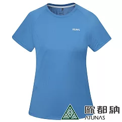 【ATUNAS 歐都納】女款排汗透氣短袖T恤A8TS2317W/吸濕排汗/透氣/防曬* S 藍