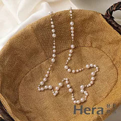 【Hera赫拉】韓版復古珍珠水晶串珠口罩眼鏡防掉掛鍊─4款#H100513C B大小珍珠