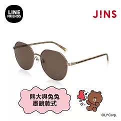 JINS|LINE FRIENDS系列墨鏡─熊大與兔兔款式(LMF─24S─041) 棕色