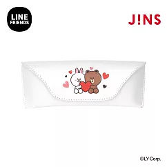 JINS|LINE FRIENDS系列磁吸鏡盒鏡布組─熊大與兔兔款