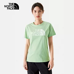 The North Face W FOUNDATION LOGO S/S TEE ─ AP 女短袖上衣─綠─NF0A89QUI0G 2XL 綠色