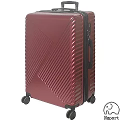 【NUPORT】28吋漫步時光系列旅行箱/行李箱(酒紅) 28吋 酒紅