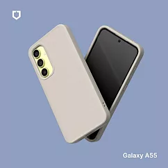 犀牛盾 Samsung Galaxy A55 (6.6吋) SolidSuit 經典防摔背蓋手機保護殼 ─ 貝殼灰