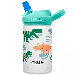 【美國 CamelBak】350ml eddy+兒童吸管不鏽鋼保溫瓶(保冰) ─ 化石恐龍