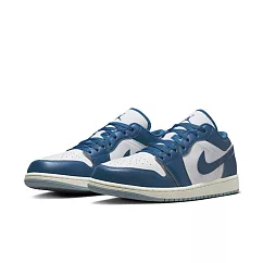 NIKE AIR JORDAN 1 LOW SE 男籃球鞋─白藍─FN5214141 US8.5 白色