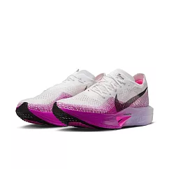 NIKE ZOOMX VAPORFLY NEXT% 3 男慢跑鞋─白粉─DV4129104 US7 白色