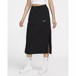 NIKE AS W NSW ESSNTL WVN SKIRT GCEL 女休閒半身裙─黑─HM4623010 M 黑色