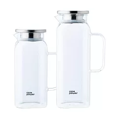 【CookPower 鍋寶】PURE耐熱玻璃壺1600ml+2000ml 透明