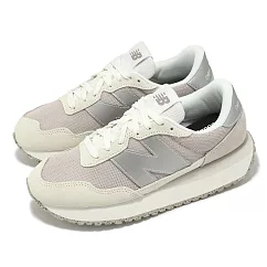 New Balance 休閒鞋 237 女鞋 米白 灰 麂皮 拼接 緩衝 復古 NB WS237MSB─B