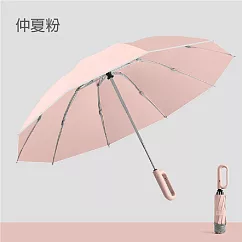 【APEX】10骨環扣自動反向PG傘 (雨傘/反向傘/摺疊傘/自動傘/車用傘/晴雨傘/遮陽傘/陽傘) 仲夏粉