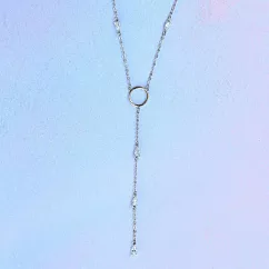 Pura Vida CRYSTAL LARIAT CHOKER 水晶圓圈鎖骨鍊 無 水晶圓圈