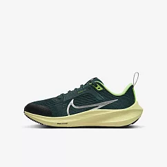 Nike Air Zoom Pegasus 40 GS [DX2498─301] 大童 慢跑鞋 運動 小飛馬 緩震 深綠