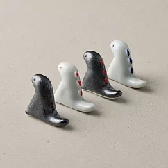 有種創意 - 日本美濃燒 - 豆豆暴龍筷架四件組