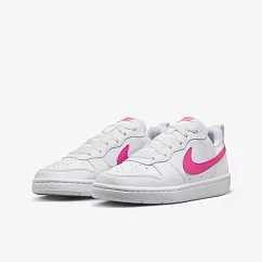 NIKE COURT BOROUGH LOW RECRAFT (GS) 中大童 女休閒鞋─白粉─DV5456113 US6.5 白色