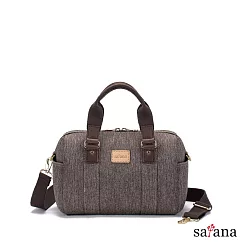 satana - Denim 小波士頓包 - 麻花棕