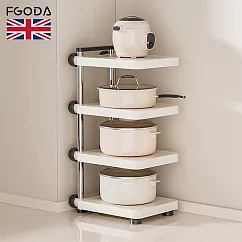 【英國FGODA】四層鍋具收納架/置物架