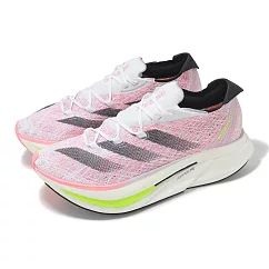 adidas 競速跑鞋 Adizero Prime X 2 Strung 男鞋 粉紅 黑 緩震 運動鞋 愛迪達 ID3617 25.5cm 粉紅 黑