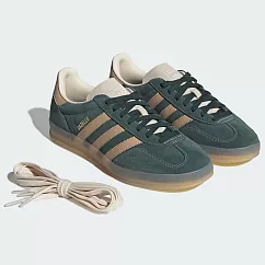 adidas 休閒鞋 Gazelle Indoor 男鞋 女鞋 綠 棕 復古 德訓鞋 愛迪達 JH5402