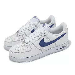 Nike 休閒鞋 Air Force 1 07 LV8 男鞋 女鞋 白 藍 縫線 AF1 HQ2037─100