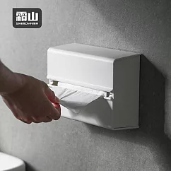 【日本霜山】時尚風免鑽釘無痕壁掛式面紙盒