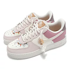 Nike 休閒鞋 Wmns Air Force 1 07 LX 女鞋 粉紅 蘑菇 刺繡 AF1 IB8874─111