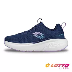 【LOTTO 義大利】女 寬楦 ONDA 美型健走鞋─ 23cm 深藍