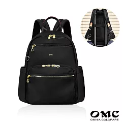 【OMC】必buy寬側袋旅行休閒後背包03531( 黑色