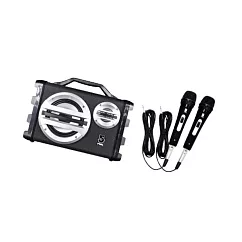 【ifive】戶外手提卡拉OK音響SK055-有線麥克風組合 黑