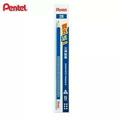 PENTEL 三角鉛筆 6入 2B