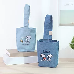 Peanuts史努比牛仔飲料提袋 -喝喝