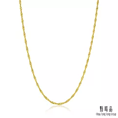 【點睛品】機織素鍊 水波紋 黃金項鍊_計價黃金(45cm)