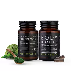 【奇奇保健 KIKI-Health】順暢兩件組-綠歐蕾益生菌20g+SBO益生菌60顆 無