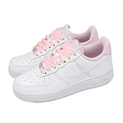 Nike 休閒鞋 Wmns Air Force 1 07 Vintage 女鞋 緞面絲絨鞋帶 白 粉紅 AF1 HV4403-601 25.5cm PINK/WHITE