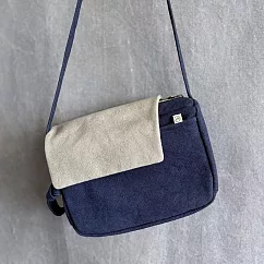 濁河良品 | 撞色郵差小包 - 遠山藍