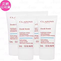 CLARINS 克蘭詩 生命之葉保濕去角質霜(升級版)(15ml)*4(公司貨)