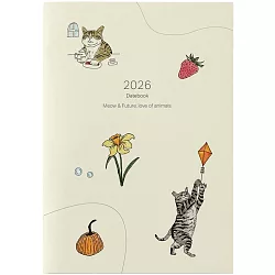 2026Datebook Meow & Future，love of animals貓咪公益年曆