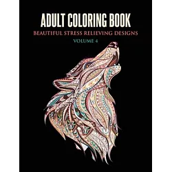 Adult Coloring Book - Stress relieving design - Animals, Flowers